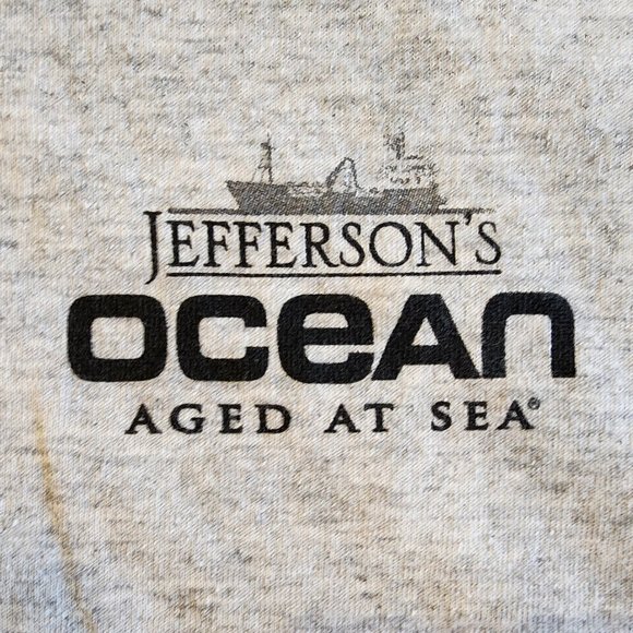 Jefferson's Ocean Aged at sea Gildan Dryblend XL grey tshirt - Picture 2 of 3